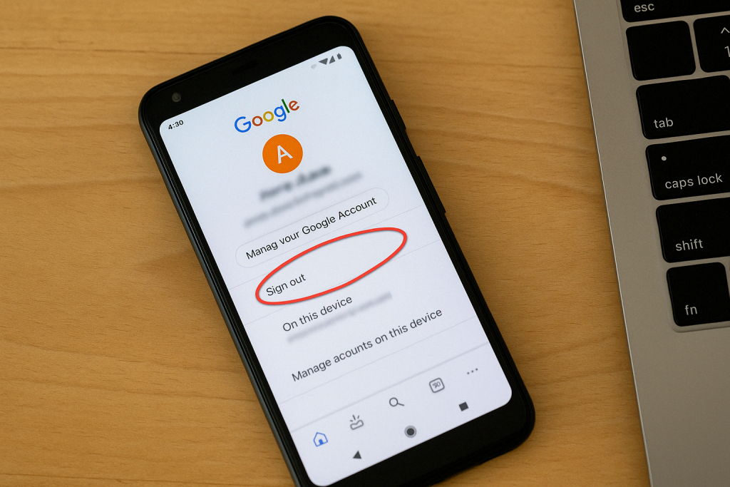 Как выйти из учетной записи Google - фото 3 Как выйти из учетной записи Google - фото 3