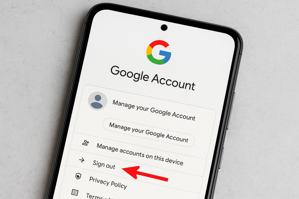 Как выйти из учетной записи Google - фото 4 Как выйти из учетной записи Google - фото 4