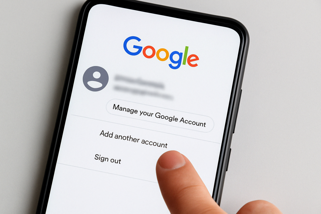 Как выйти из учетной записи Google Как выйти из учетной записи Google